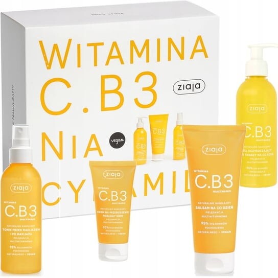 Витамин C.B3 Ниацинамид, Косметический набор, 4 шт. Ziaja 
Витамин C.B3 Ниацинамид, Косметический набор, 4 шт. Ziaja