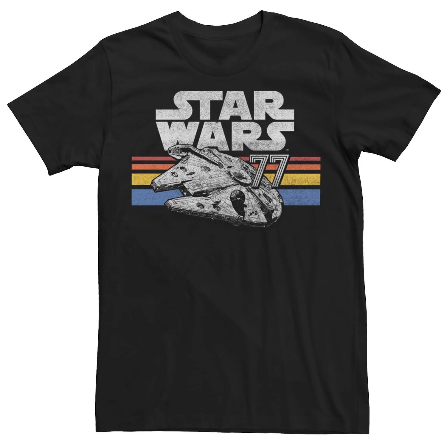 Мужская футболка с логотипом Millennium Falcon 77 Retro Lines Star Wars, черный
Мужская футболка с логотипом Millennium Falcon 77 Retro Lines Star Wars, черный