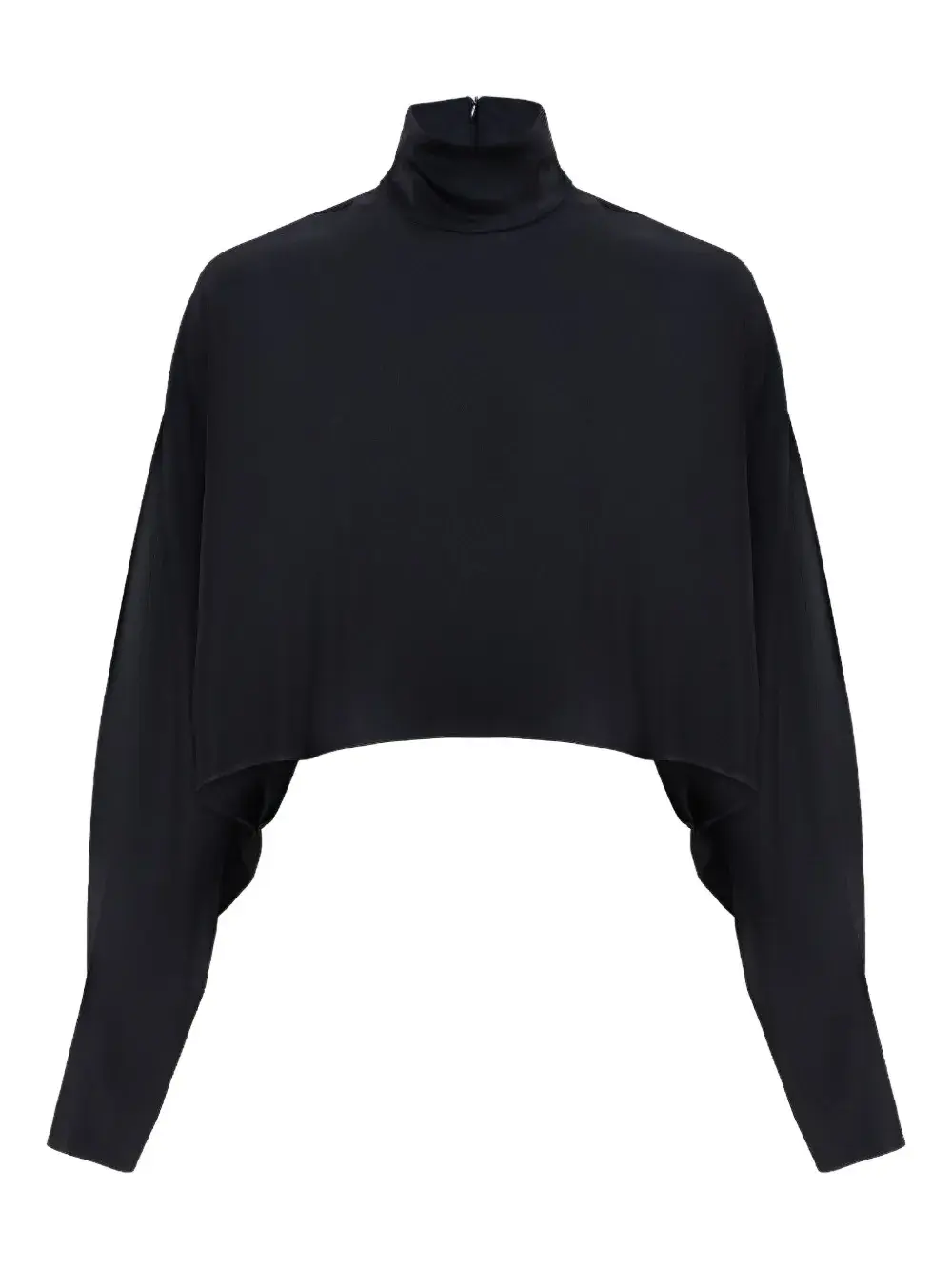 Укороченный топ с высоким воротом LAPOINTE, черный
Укороченный топ с высоким воротом LAPOINTE, черный