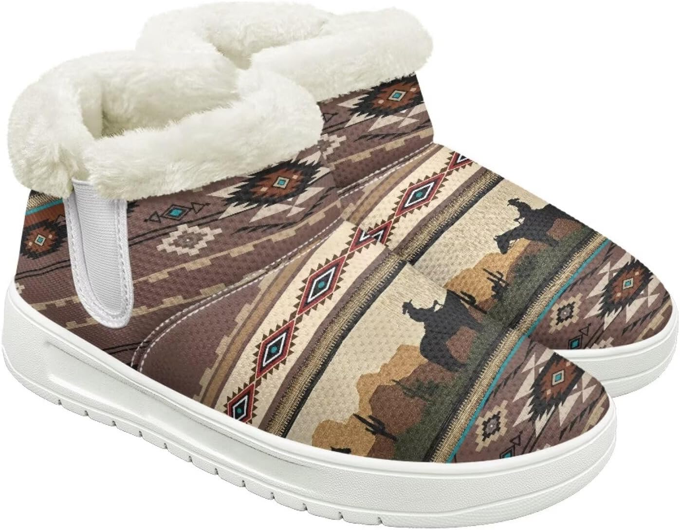 Зимние ботинки для женщин и мужчин, пушистые снежные ботинки с флисовой подкладкой и тянущимся верхом Cugasmaru, Aztec
Зимние ботинки для женщин и мужчин, пушистые снежные ботинки с флисовой подкладкой и тянущимся верхом Cugasmaru, Aztec