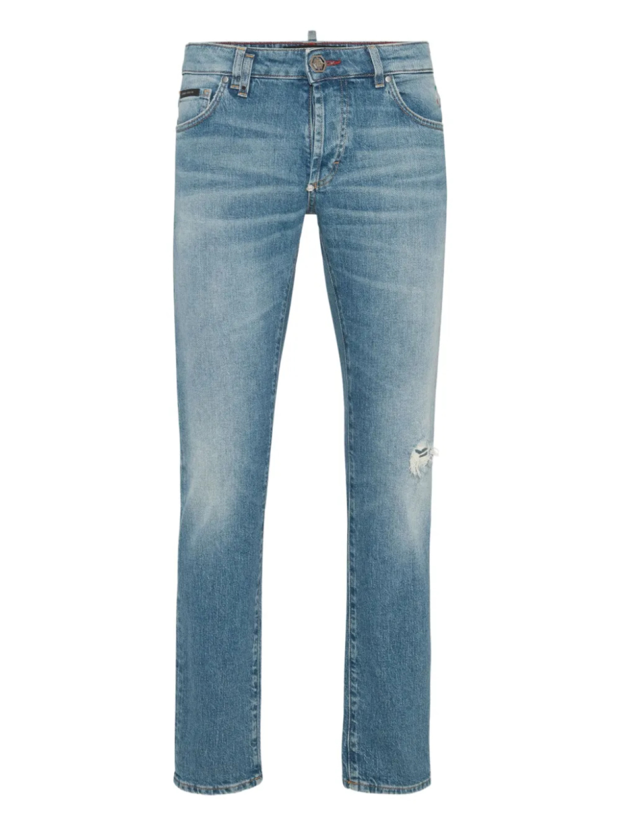 Джинсы с нашивкой-логотипом Philipp Plein, синий 
Джинсы с нашивкой-логотипом Philipp Plein, синий