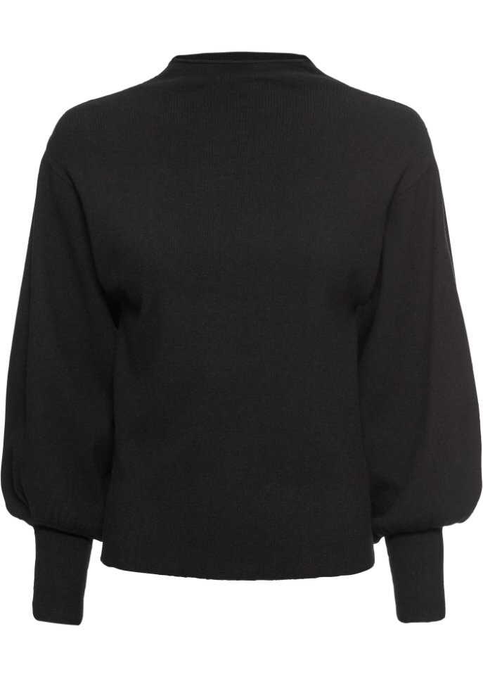 Вязаный свитер с рукавами-фонариками Bodyflirt, черный
Вязаный свитер с рукавами-фонариками Bodyflirt, черный