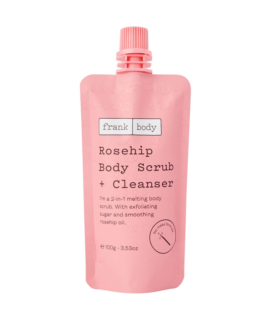Скраб для тела Frank Body Rosehip Body Scrub + Cleanser, 100g
Скраб для тела Frank Body Rosehip Body Scrub + Cleanser, 100g