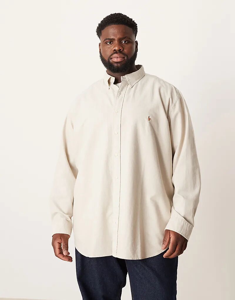 Рубашка оксфорд Polo Ralph Lauren Big & Tall с логотипом, классического кроя, бежевого цвета
Рубашка оксфорд Polo Ralph Lauren Big & Tall с логотипом, классического кроя, бежевого цвета