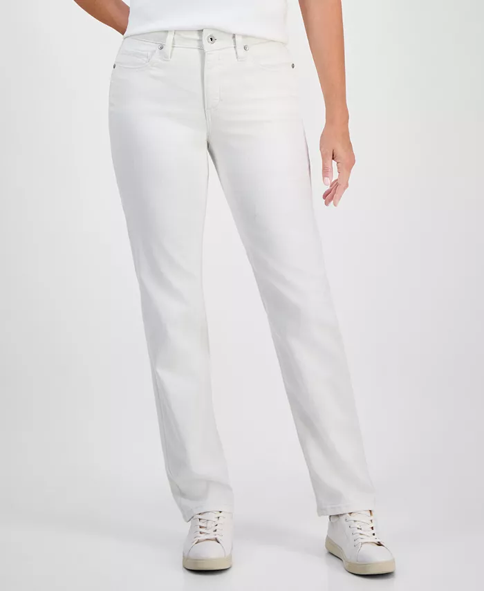 Джинсы прямого кроя с заниженной посадкой Petite Style & Co, белый
Джинсы прямого кроя с заниженной посадкой Petite Style & Co, белый