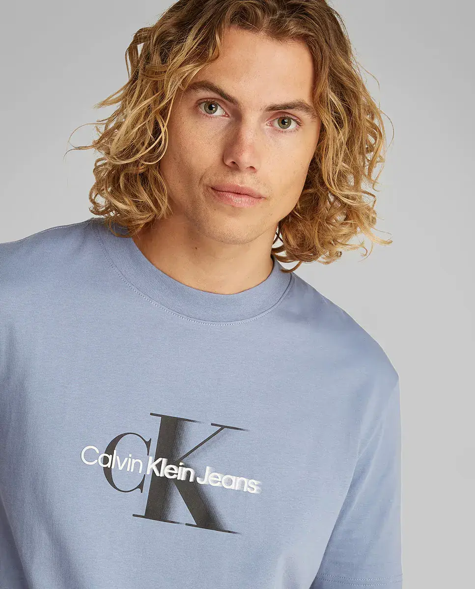 Мужская футболка с коротким рукавом и монограммой Calvin Klein Jeans, синий
Мужская футболка с коротким рукавом и монограммой Calvin Klein Jeans, синий