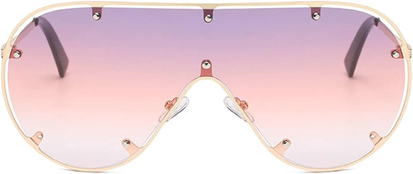 Willochra — большие панк-солнцезащитные очки-пилот для женщин и мужчин с металлическими заклепками, цельные коричневые солнцезащитные очки, модные женские очки, C3
Willochra — большие панк-солнцезащитные очки-пилот для женщин и мужчин с металлическими заклепками, цельные коричневые солнцезащитные очки, модные женские очки, C3