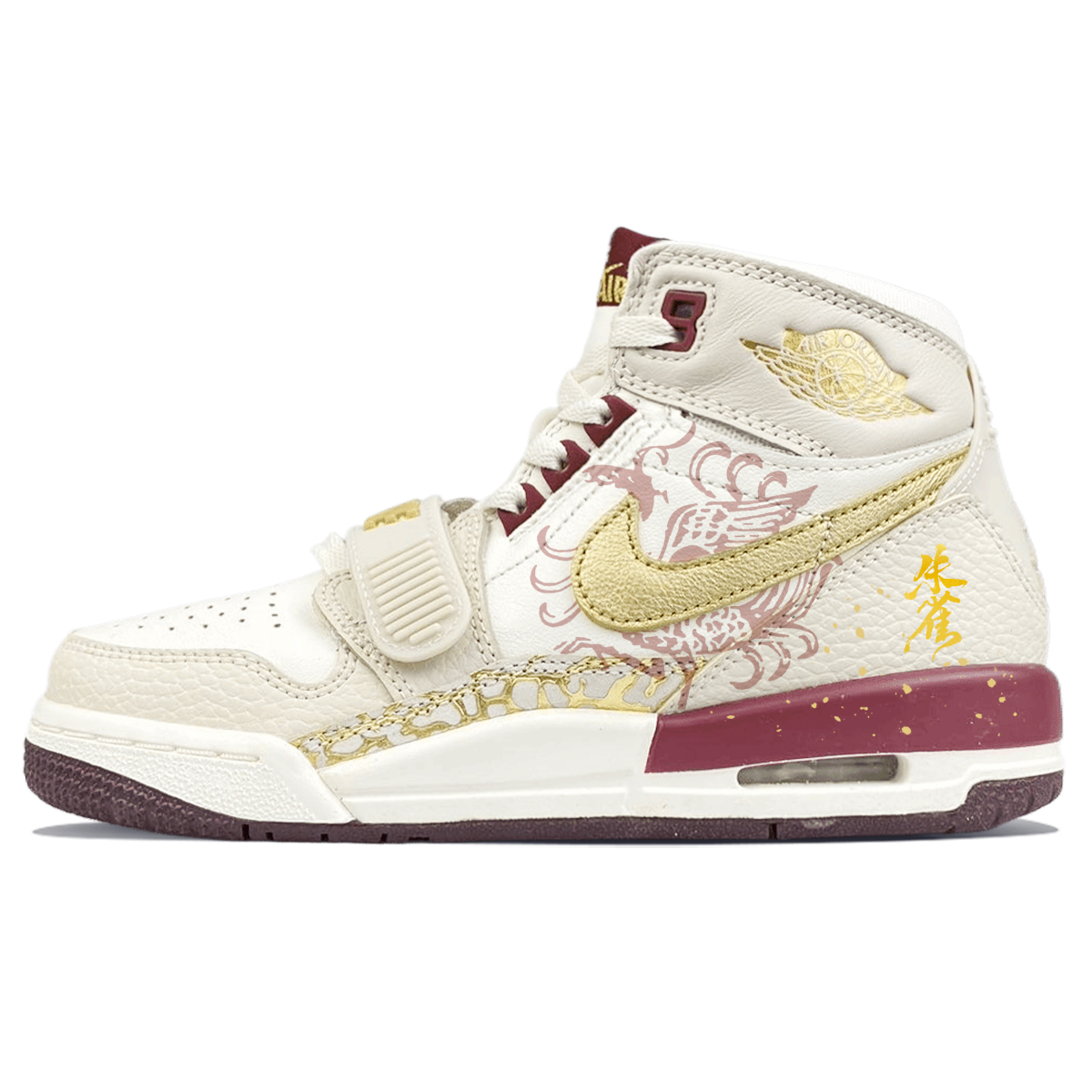 Детские баскетбольные кроссовки Legacy 312 с противоскользящим износостойким верхом и высоким голенищем для подростков Jordan, экрю/золотой 
Детские баскетбольные кроссовки Legacy 312 с противоскользящим износостойким верхом и высоким голенищем для подростков Jordan, экрю/золотой