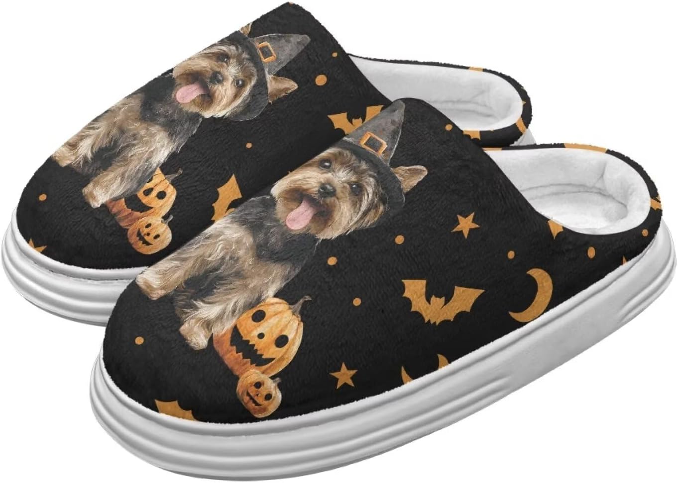 Домашние тапочки Chririnla для женщин и мужчин с эффектом памяти, толстая EVA подошва, мягкие, без застежки, противоскользящие, уютные, для дома и улицы, Halloween Puppy
Домашние тапочки Chririnla для женщин и мужчин с эффектом памяти, толстая EVA подошва, мягкие, без застежки, противоскользящие, уютные, для дома и улицы, Halloween Puppy