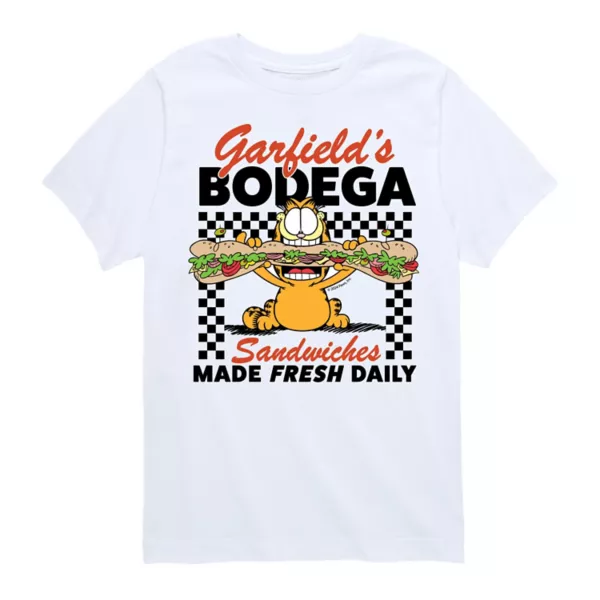 Футболка с принтом сэндвичей Garfield's Bodega для мальчиков 8-20 лет Nickelodeon, белый
Футболка с принтом сэндвичей Garfield's Bodega для мальчиков 8-20 лет Nickelodeon, белый