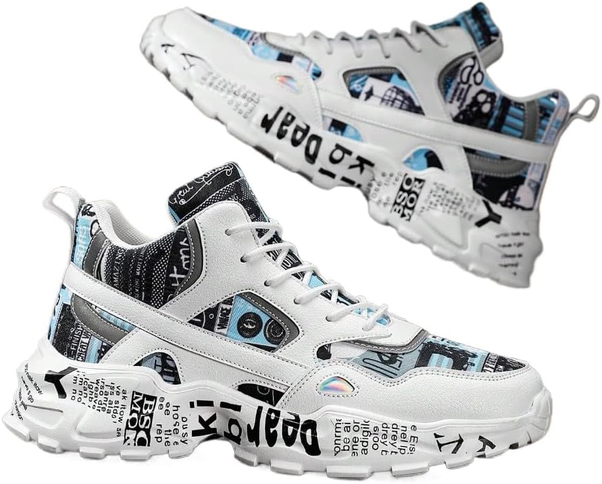 Мужские белые спортивные кроссовки на толстой подошве с рисунком в стиле граффити, на шнуровке, удобные, легкие, с круглым носком, универсальные, дышащие, подходят для ходьбы, повседневной носки, спорта и студенческого стиля Ctkvbmeoi
Мужские белые спортивные кроссовки на толстой подошве с рисунком в стиле граффити, на шнуровке, удобные, легкие, с круглым носком, универсальные, дышащие, подходят для ходьбы, повседневной носки, спорта и студенческого стиля Ctkvbmeoi