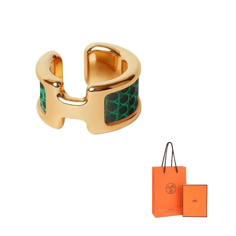 Hermes Позолоченные клипсовые серьги для женщин, зеленые
Hermes Позолоченные клипсовые серьги для женщин, зеленые