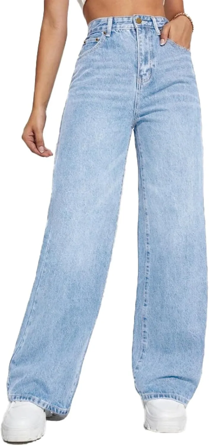 Джинсы женские High Waisted Wide Leg, Loose, Vintage Light Wash
Джинсы женские High Waisted Wide Leg, Loose, Vintage Light Wash