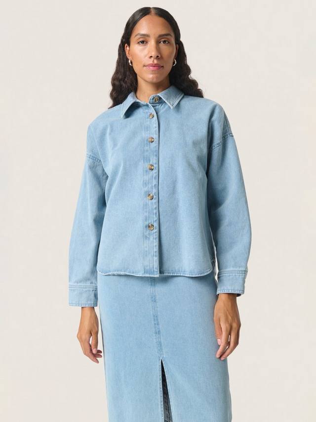 Annabeth Oversized джинсовая рубашка Soaked In Luxury, Light Blue Denim
Annabeth Oversized джинсовая рубашка Soaked In Luxury, Light Blue Denim