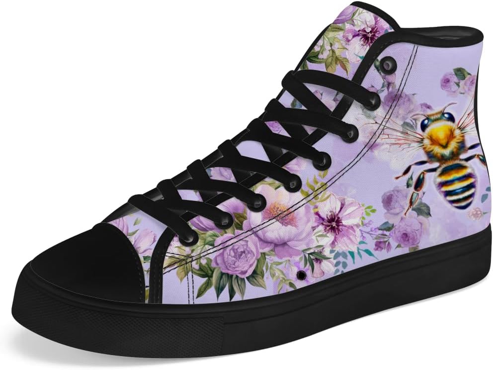 Мужские и женские высокие кеды Chebing с пчелой, тканевые кроссовки на шнуровке, повседневная обувь, пурпурный
Мужские и женские высокие кеды Chebing с пчелой, тканевые кроссовки на шнуровке, повседневная обувь, пурпурный