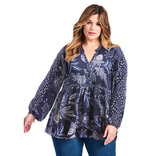 Женская туника plus size Floral Fields Avenue, Floral Falls
Женская туника plus size Floral Fields Avenue, Floral Falls