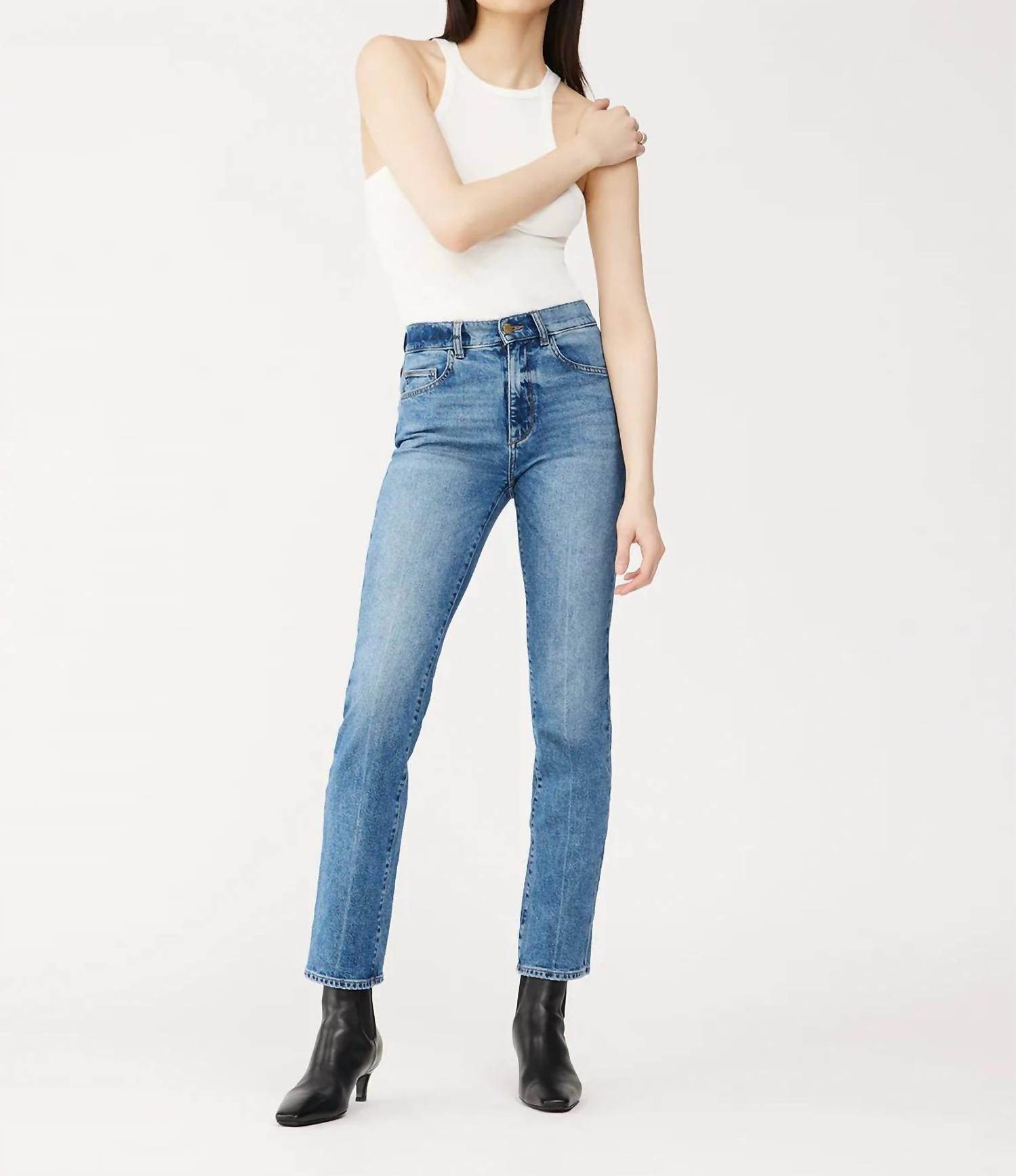 Джинсы Patti Straight High Rise Vintage Ankle Jeans In Oasis Cuffed DL1961 - Women's
Джинсы Patti Straight High Rise Vintage Ankle Jeans In Oasis Cuffed DL1961 - Women's