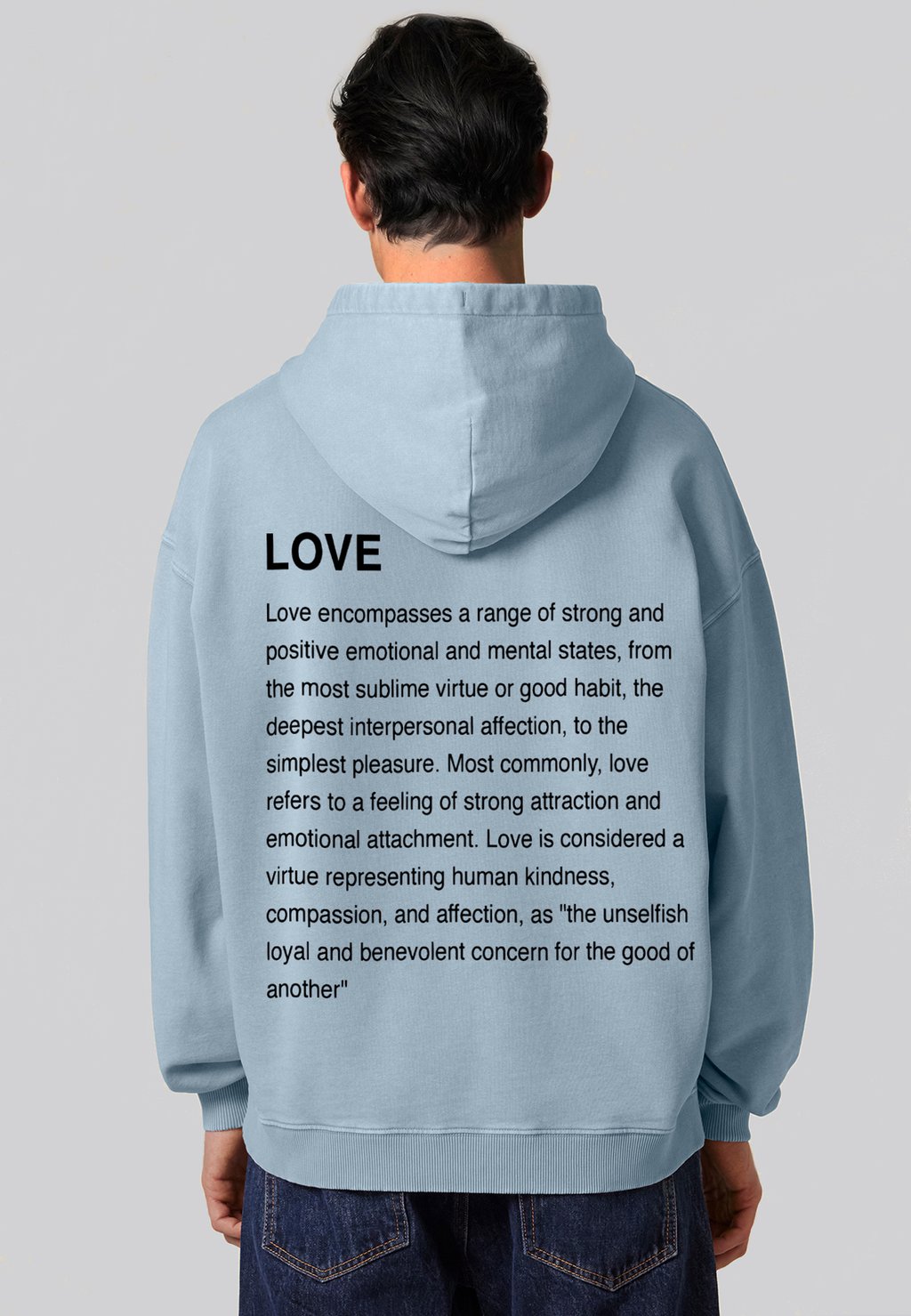 Толстовка LOVE DEFINITION BACK PRINT VINTAGE - Hoodie Mira Paris, светло-голубой
Толстовка LOVE DEFINITION BACK PRINT VINTAGE - Hoodie Mira Paris, светло-голубой