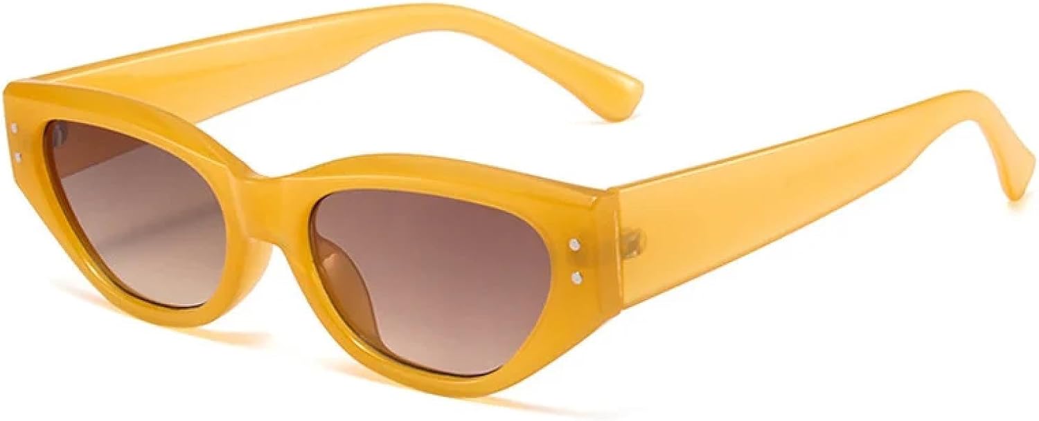 Модные солнцезащитные очки для женщин в стиле ретро, гелевые, разноцветные, с защитой от УФ-излучения UV400; для мужчин в стиле панк с заклепками TOIPASTN, Jelly Orange Tea
Модные солнцезащитные очки для женщин в стиле ретро, гелевые, разноцветные, с защитой от УФ-излучения UV400; для мужчин в стиле панк с заклепками TOIPASTN, Jelly Orange Tea