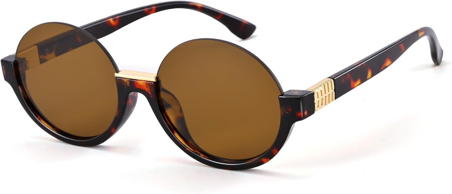 Легкие круглые солнцезащитные очки без оправы, полуободковые, для женщин и мужчин, в стиле ретро, винтажные, с защитой от УФ-излучения, для повседневной носки и отдыха на природе Revemo, A02 Tortoise+ Brown Lenses
Легкие круглые солнцезащитные очки без оправы, полуободковые, для женщин и мужчин, в стиле ретро, винтажные, с защитой от УФ-излучения, для повседневной носки и отдыха на природе Revemo, A02 Tortoise+ Brown Lenses