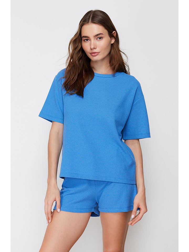 Пижама trendyol, синий 
Пижама trendyol, синий