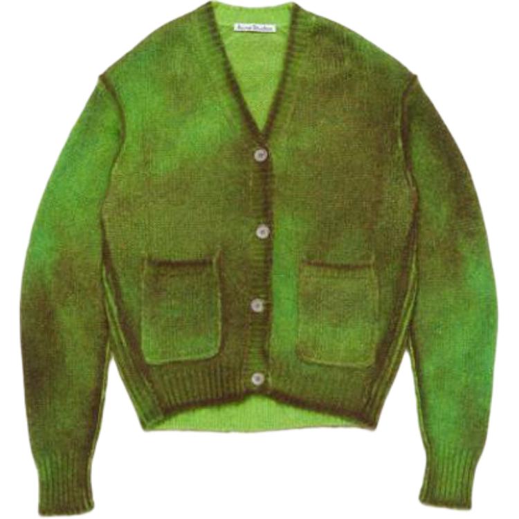 Трикотажная футболка зеленого цвета Acne Studios
Трикотажная футболка зеленого цвета Acne Studios