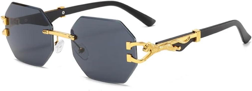 Ретро-солнцезащитные очки без оправы с градиентным переходом цвета для женщин, роскошные очки с отделкой под дерево и леопардовым принтом для мужчин, повседневные очки с защитой от УФ-излучения UV400 UATXTAU, Black
Ретро-солнцезащитные очки без оправы с градиентным переходом цвета для женщин, роскошные очки с отделкой под дерево и леопардовым принтом для мужчин, повседневные очки с защитой от УФ-излучения UV400 UATXTAU, Black