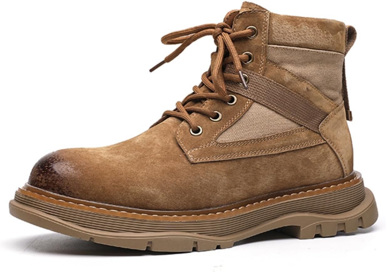 Мужские стильные дышащие ботинки-чукка на шнуровке с верхом из замши и вставками из канвы, с округлым носком, подошвой на платформе, легкой мягкой конструкцией, удобные и для работы на улице, походов и повседневной носки Psieicwm, коричневый
Мужские стильные дышащие ботинки-чукка на шнуровке с верхом из замши и вставками из канвы, с округлым носком, подошвой на платформе, легкой мягкой конструкцией, удобные и для работы на улице, походов и повседневной носки Psieicwm, коричневый