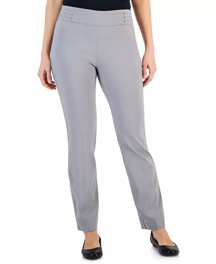 Женские брюки с заклепками, стандартной и короткой длины JM Collection, серый
Женские брюки с заклепками, стандартной и короткой длины JM Collection, серый