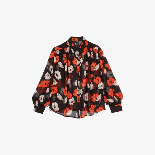 Блуза The Kooples с цветочным принтом, черный
Блуза The Kooples с цветочным принтом, черный