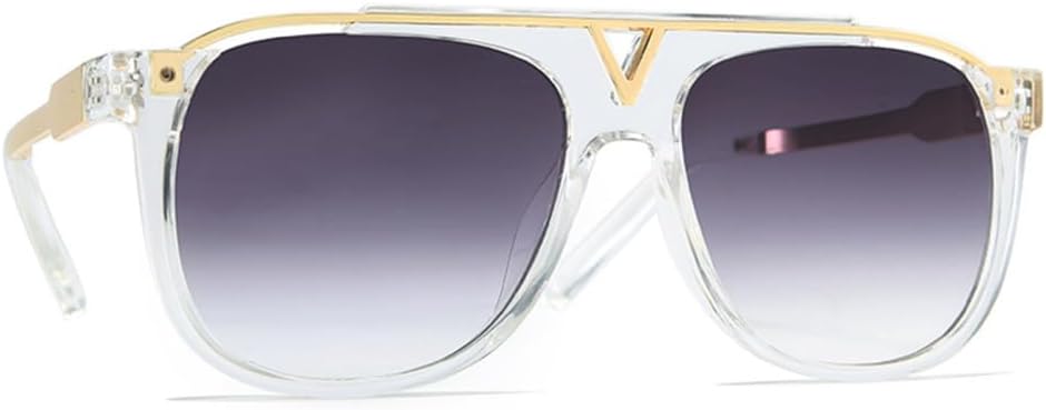 Большие солнцезащитные очки для женщин и мужчин, винтажные зеркальные линзы с градиентом, металлические солнцезащитные очки для женщин с защитой от УФ-излучения UV400 HDUBFY, 4
Большие солнцезащитные очки для женщин и мужчин, винтажные зеркальные линзы с градиентом, металлические солнцезащитные очки для женщин с защитой от УФ-излучения UV400 HDUBFY, 4