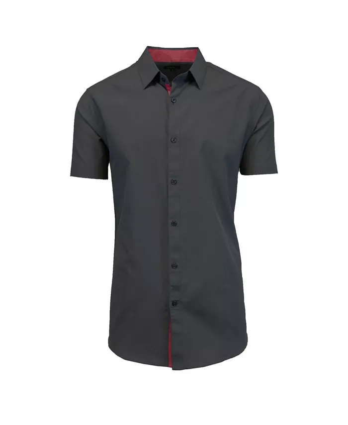 Мужская однотонная рубашка облегающего кроя с коротким рукавом Galaxy By Harvic, черный
Мужская однотонная рубашка облегающего кроя с коротким рукавом Galaxy By Harvic, черный