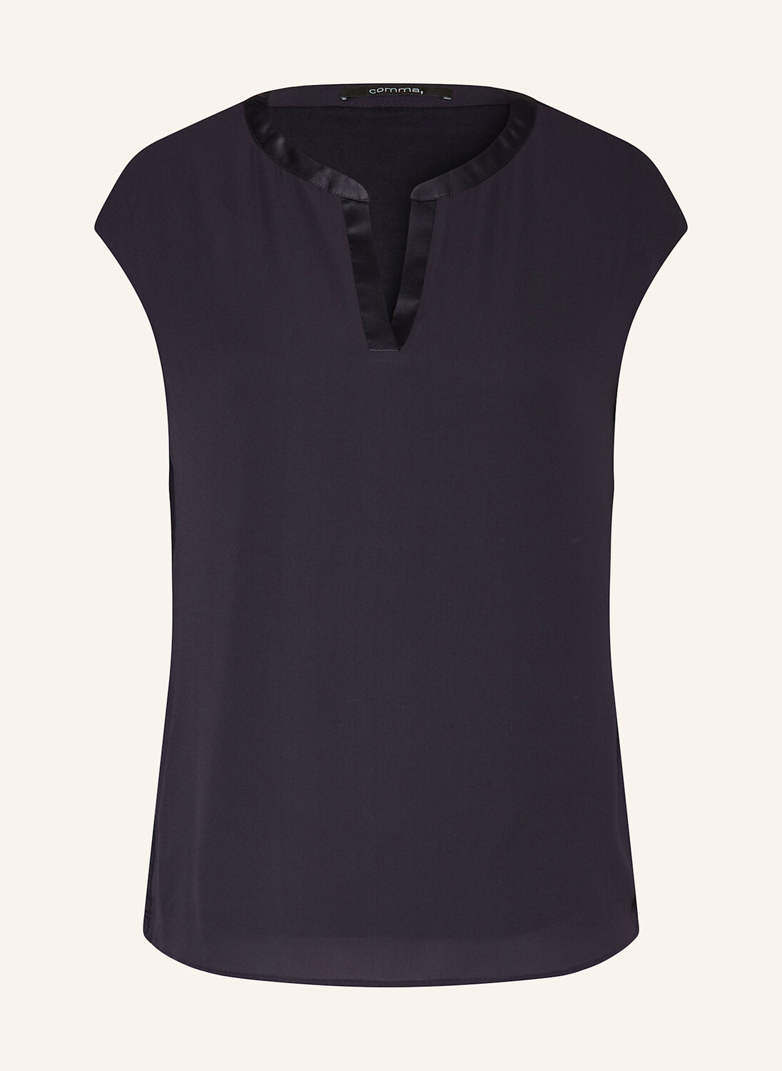 Верх блузки из микса материалов Comma, синий
Верх блузки из микса материалов Comma, синий