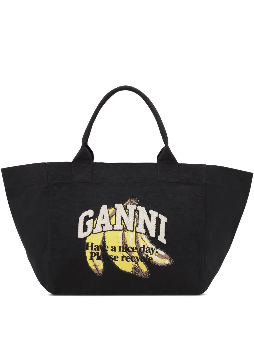 Сумка-тоут из канваса GANNI, черный
Сумка-тоут из канваса GANNI, черный