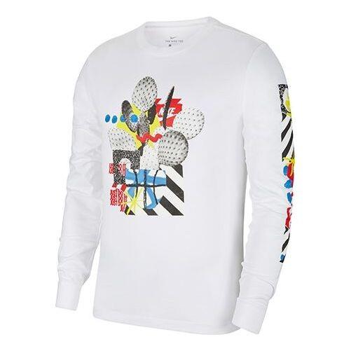 Футболка спортивная с принтом повседневные с круглым вырезом и длинными рукавами Nike, белый
Футболка спортивная с принтом повседневные с круглым вырезом и длинными рукавами Nike, белый