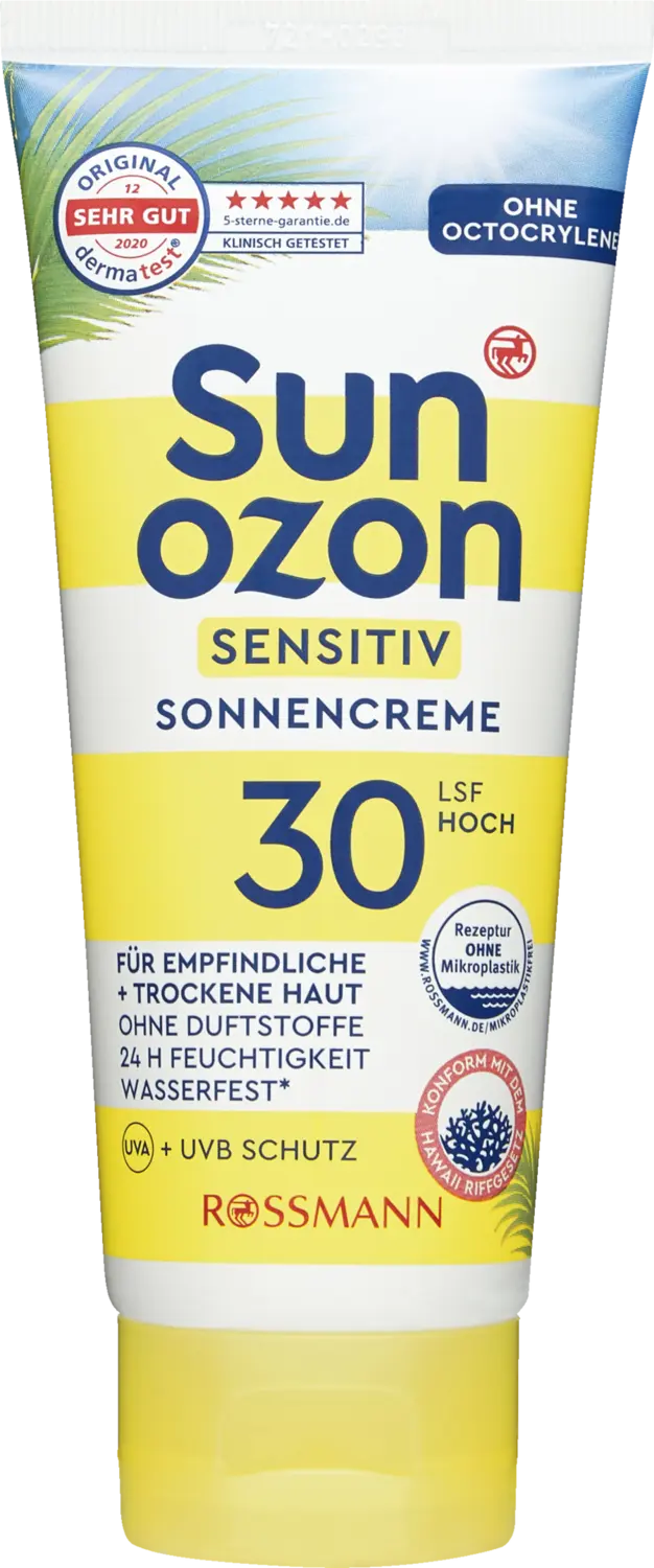Солнцезащитный крем sunozon Sensitiv Sonnencreme LSF 30
Солнцезащитный крем sunozon Sensitiv Sonnencreme LSF 30