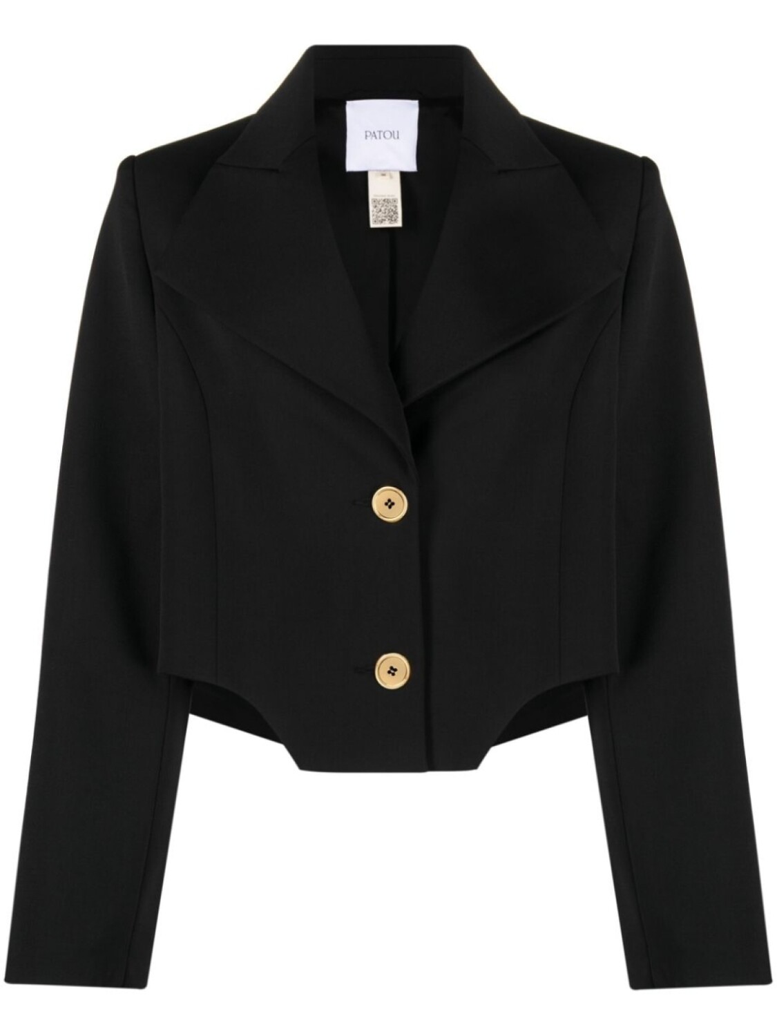 Patou cropped virgin wool-blend blazer, черный
Patou cropped virgin wool-blend blazer, черный