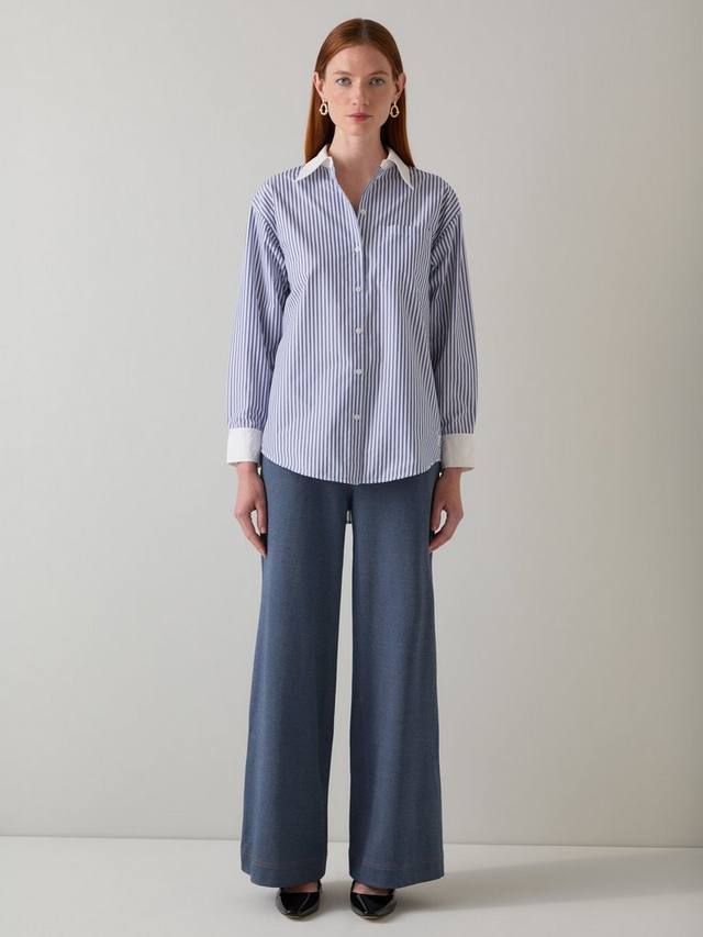 Рубашка Hally с контрастным воротником в полоску L.K.Bennett, Blu-navy/White
Рубашка Hally с контрастным воротником в полоску L.K.Bennett, Blu-navy/White