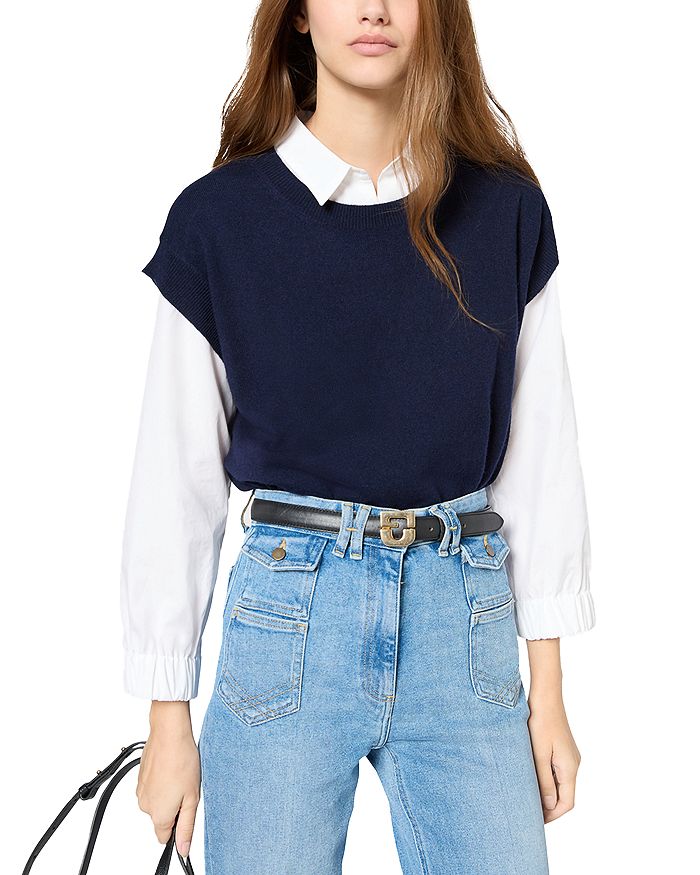 Кашемировый жилет Джанин Gerard Darel, синий
Кашемировый жилет Джанин Gerard Darel, синий