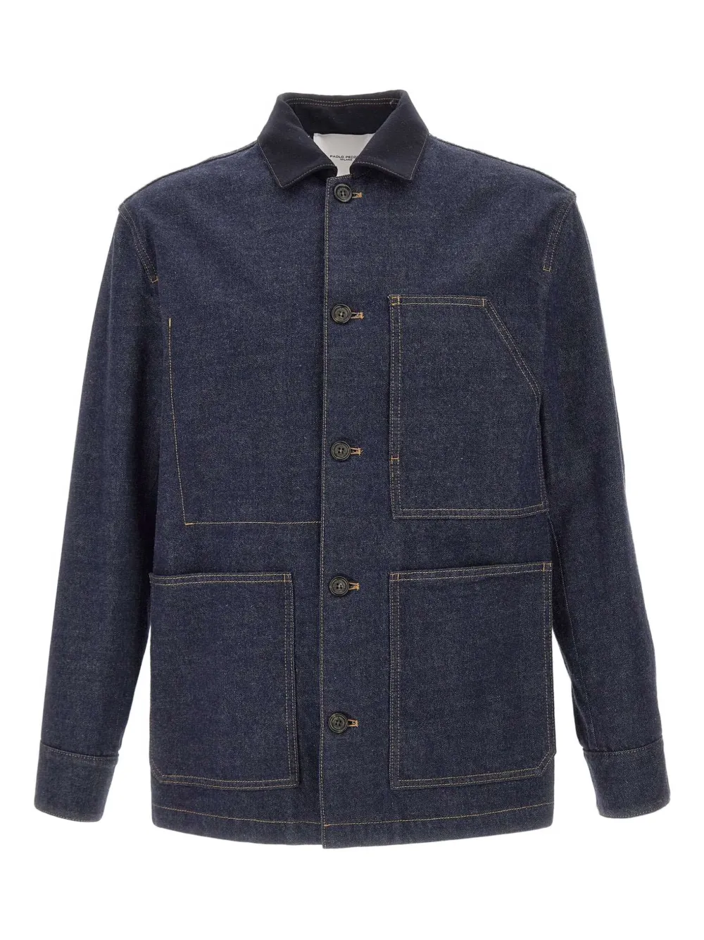 Джинсовая куртка с контрастным воротником Paolo Pecora, синий
Джинсовая куртка с контрастным воротником Paolo Pecora, синий