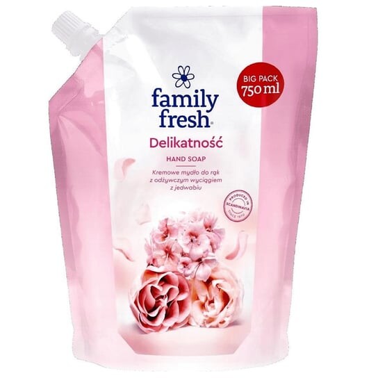Крем-мыло для рук с питательным экстрактом шелка Delicacy Refill 750мл Soraya FAMILY FRESH Hand Soap, Orkla
Крем-мыло для рук с питательным экстрактом шелка Delicacy Refill 750мл Soraya FAMILY FRESH Hand Soap, Orkla