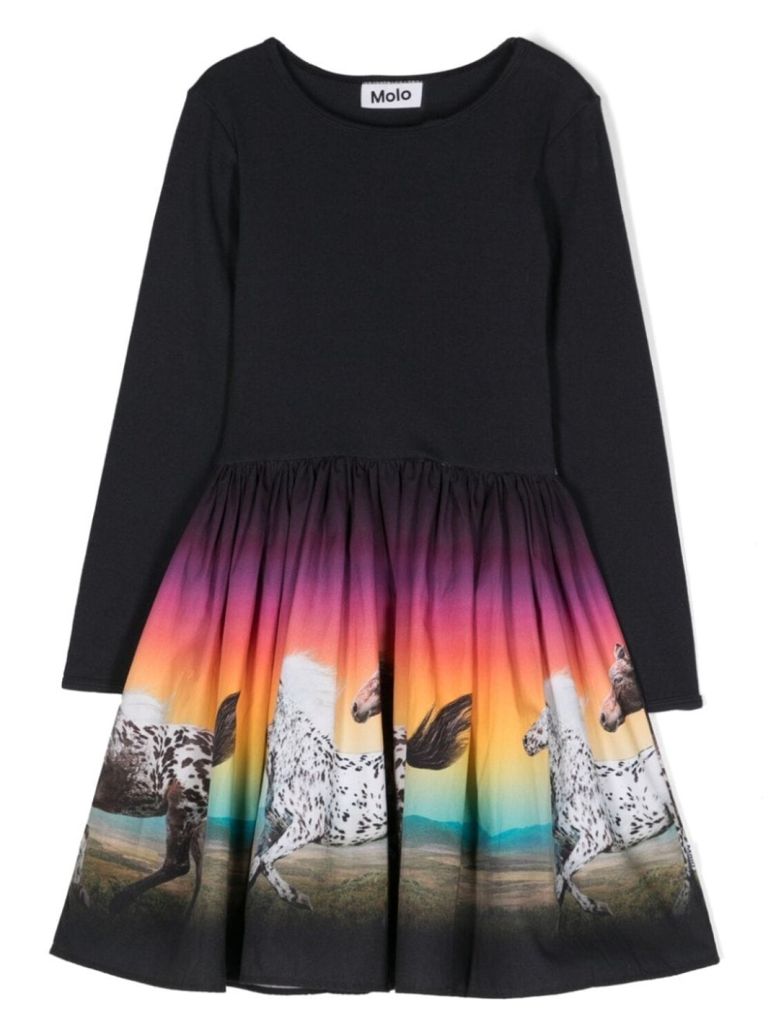 Molo платье Casie с графичным принтом, синий 
Molo платье Casie с графичным принтом, синий