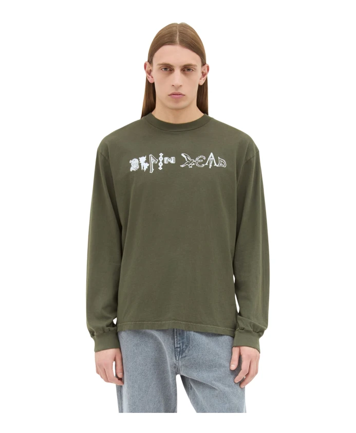 Футболка с длинными рукавами и графическим принтом «Земная мудрость» Brain Dead, зеленый
Футболка с длинными рукавами и графическим принтом «Земная мудрость» Brain Dead, зеленый