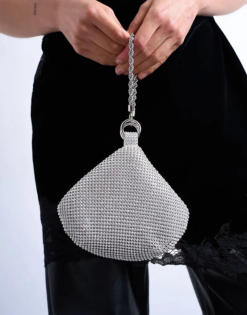 Сумка Topshop Galaxy Diamante серебристого цвета
Сумка Topshop Galaxy Diamante серебристого цвета