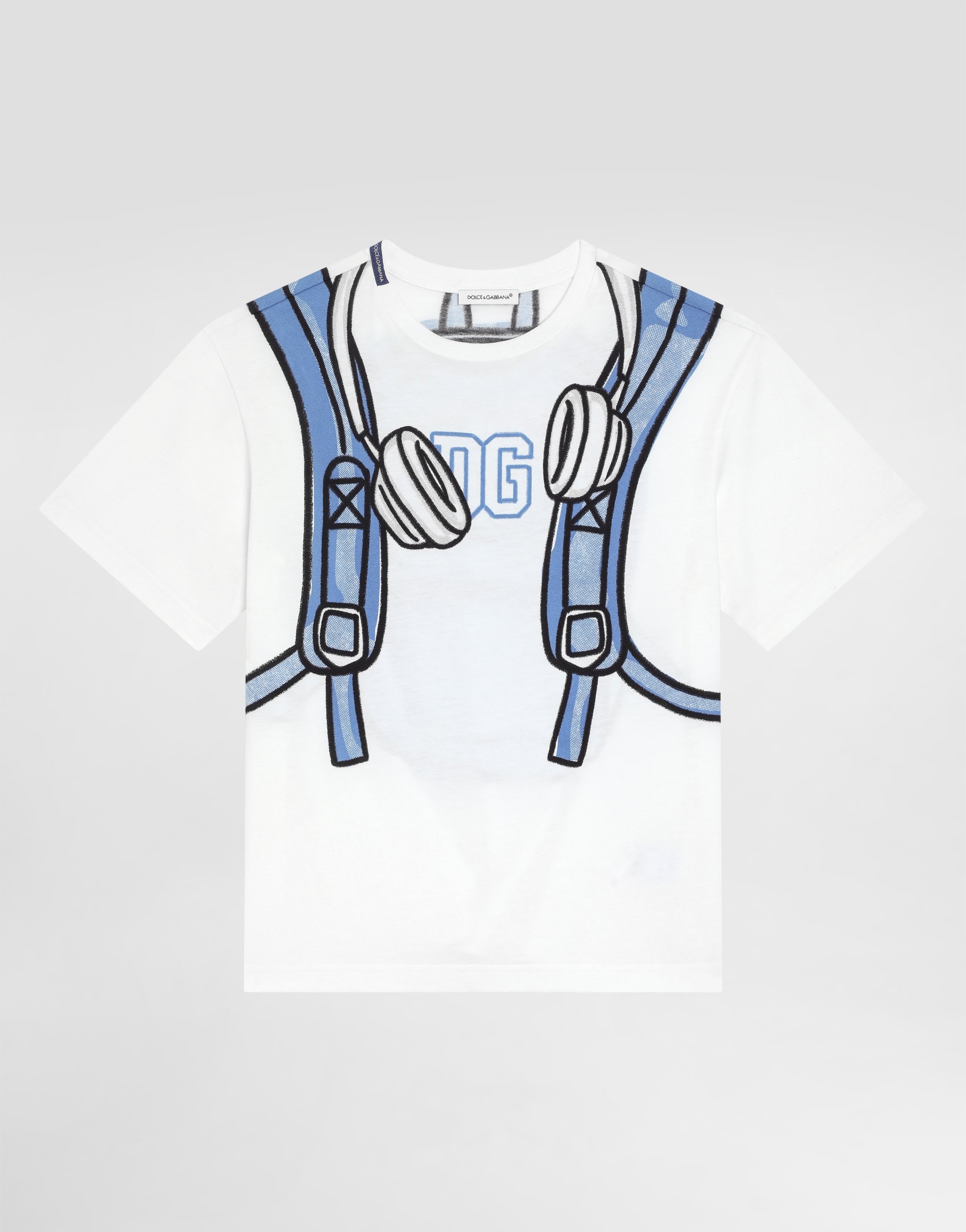 Футболка из джерси с принтом рюкзака Dolce&Gabbana, мультиколор
Футболка из джерси с принтом рюкзака Dolce&Gabbana, мультиколор