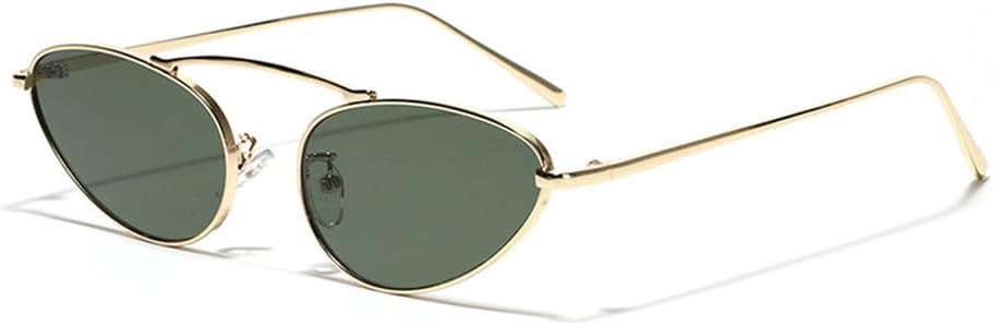 Женские солнцезащитные очки «кошачий глаз»: модные, маленькие, овальной формы, стильная металлическая оправа, треугольная форма, защита от ультрафиолета UV400 LOVQZAOF, Gold Green
Женские солнцезащитные очки «кошачий глаз»: модные, маленькие, овальной формы, стильная металлическая оправа, треугольная форма, защита от ультрафиолета UV400 LOVQZAOF, Gold Green