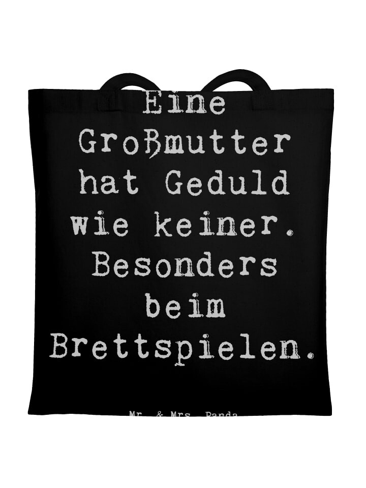 Сумка для переноски Mr & Mrs Panda Großmutter Geduld, черный
Сумка для переноски Mr & Mrs Panda Großmutter Geduld, черный