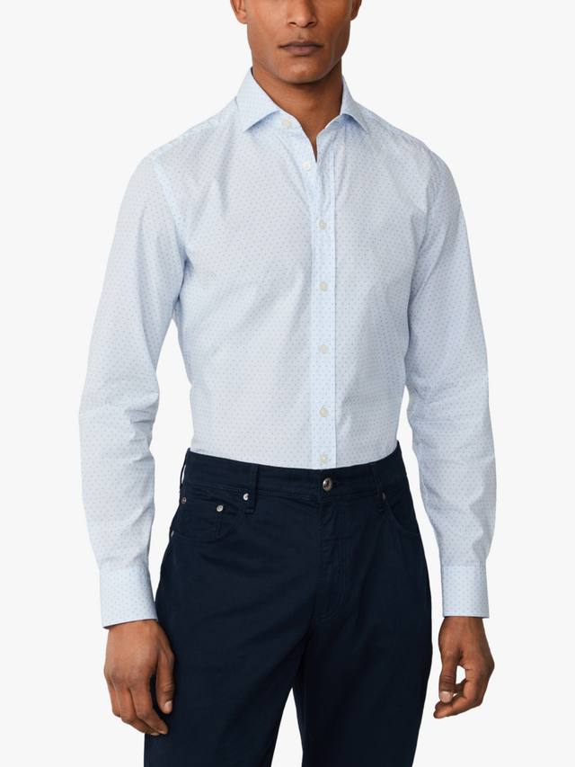 Рубашка с микропринтом цветов приталенного кроя Hackett London, Sky Blue
Рубашка с микропринтом цветов приталенного кроя Hackett London, Sky Blue