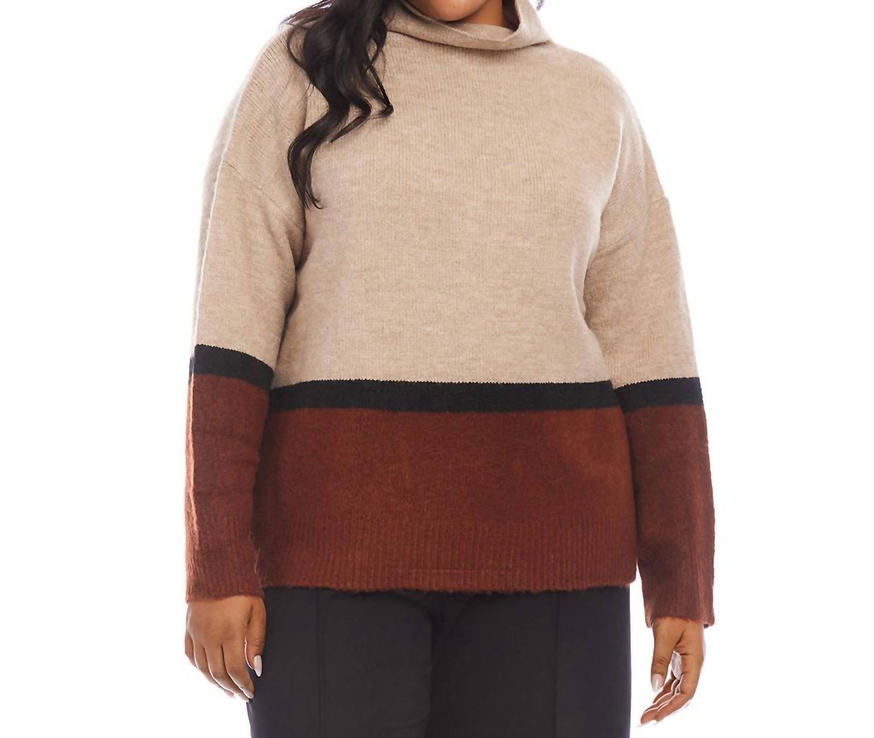 Свитер оверсайз с цветными блоками в мультиколоре Karen Kane
Свитер оверсайз с цветными блоками в мультиколоре Karen Kane