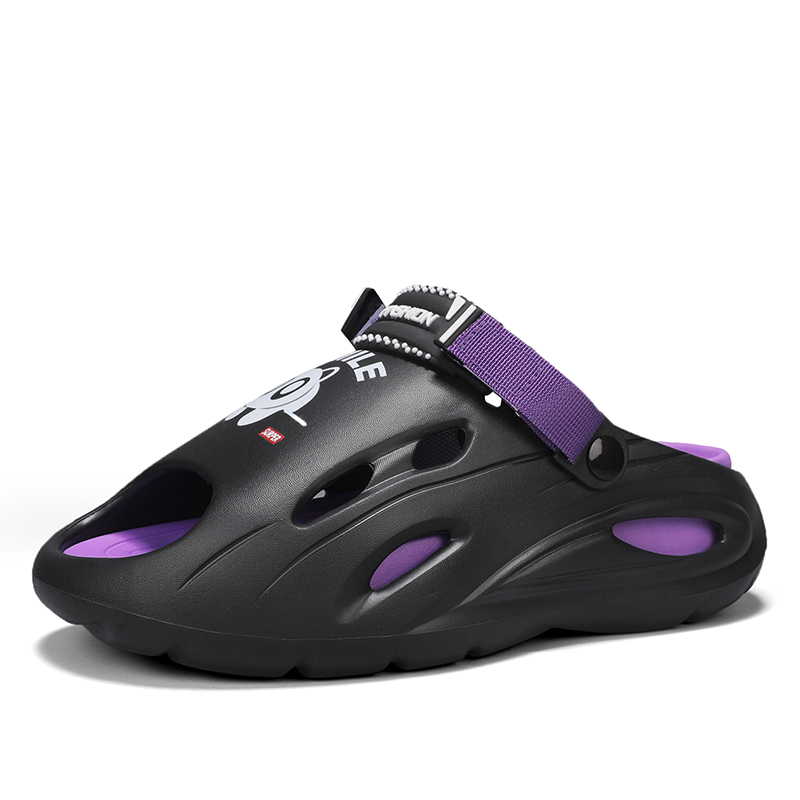 NANJIREN Пляжные сандалии мужские черные - черно-фиолетовые, цвет Black Purple
NANJIREN Пляжные сандалии мужские черные - черно-фиолетовые, цвет Black Purple